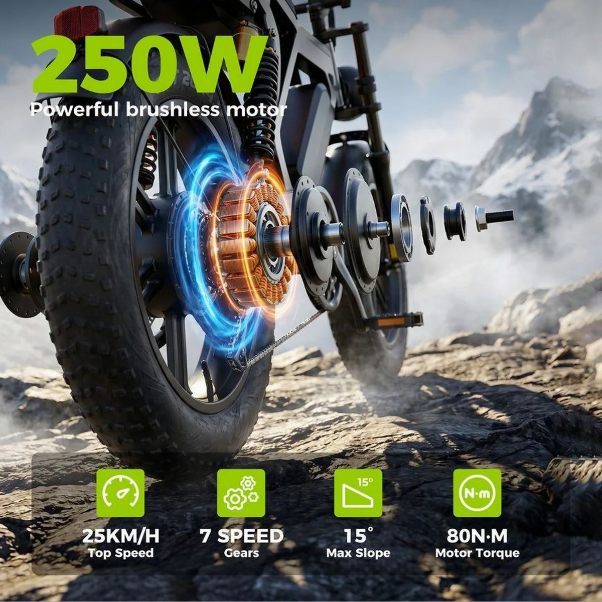 Vankel E-Bike E7-2.0, modernes Design, kraftvoller Motor, hohe Reichweite 3