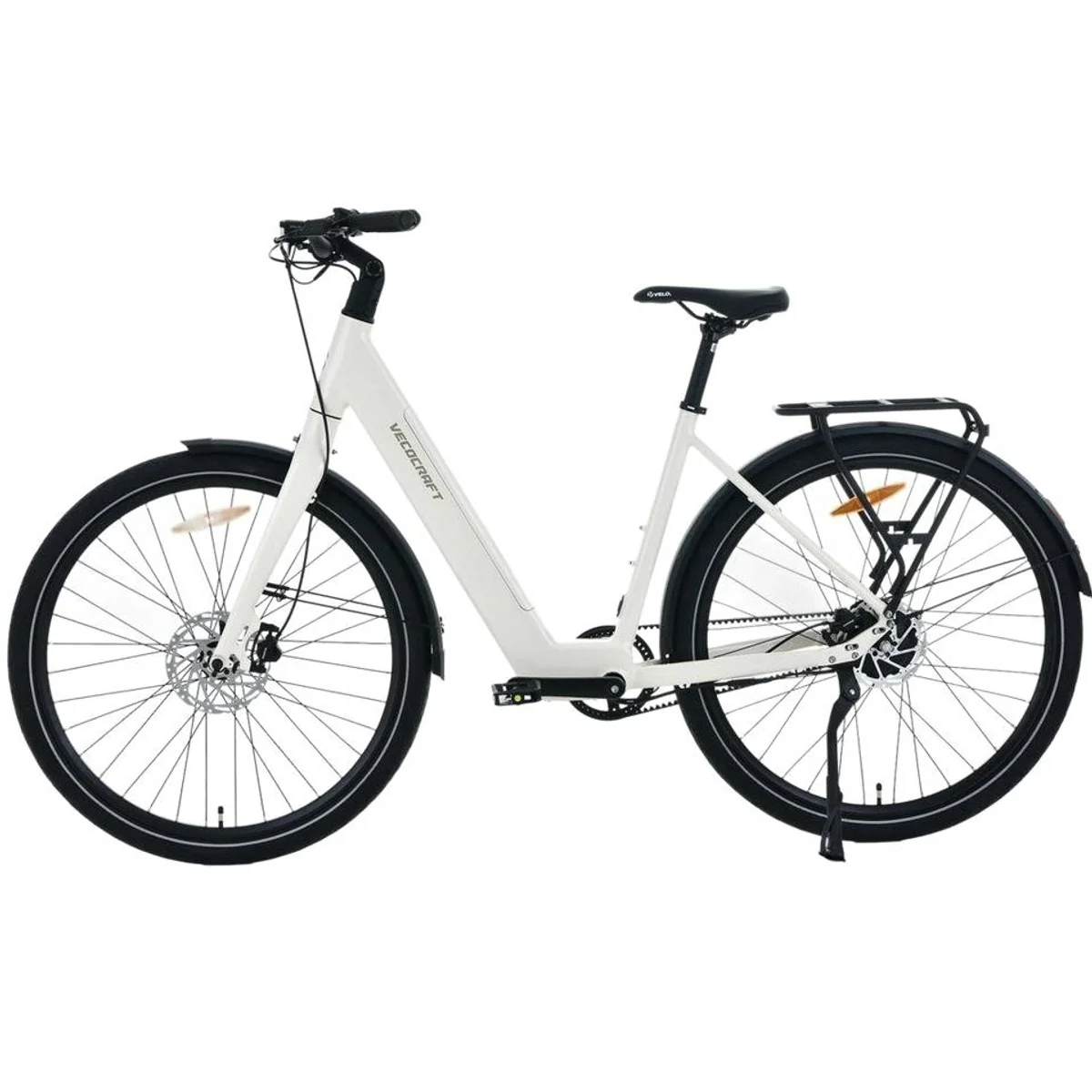 VECOCRAFT LUNA E-Bike Cityrad, kraftvoller Heckmotor, hochwertiger Riemenantrieb, 28 Zoll 2