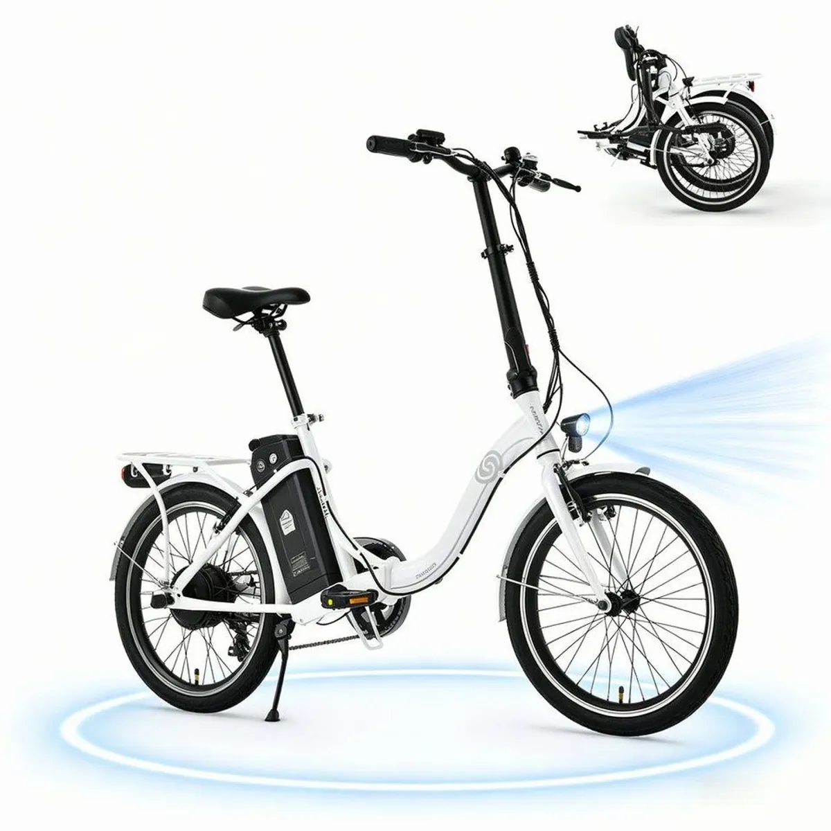 VECOCRAFT NEMESIS E-Bike Faltrad, 468 Wh Akku, 6-Gang-Schaltung — kraftvoll, platzsparend, sicher