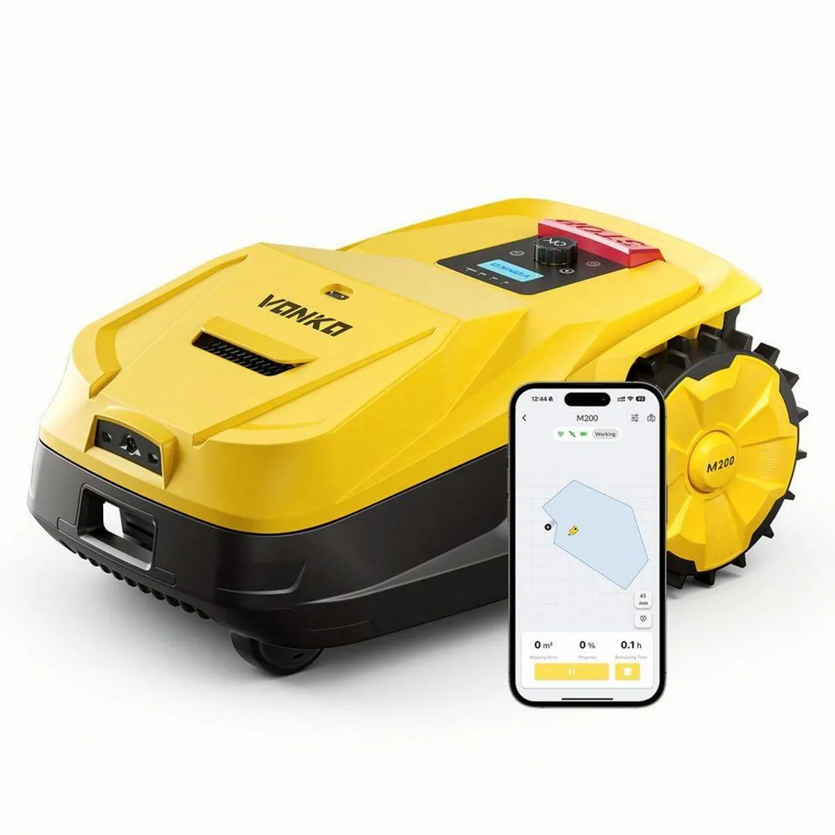 VONKO M200 Rasenmähroboter, präzise Navigation, hohe Steigfähigkeit, smarte App-Steuerung