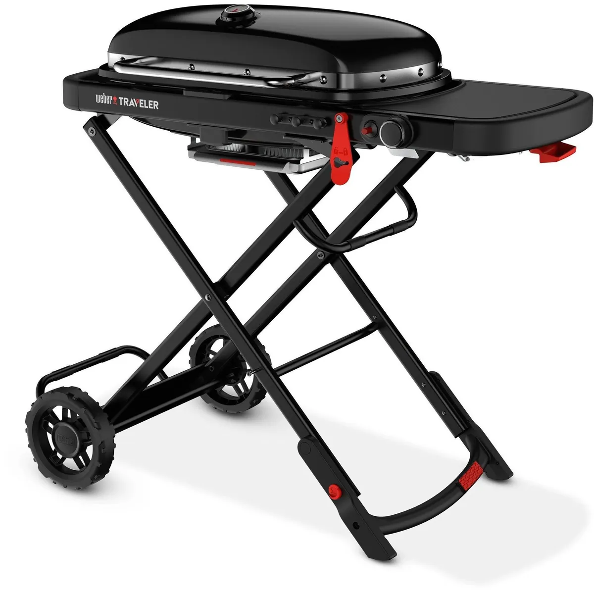 Weber Traveler Stealth Gasgrill, kompakt, 320°C, einfach transportierbar 3