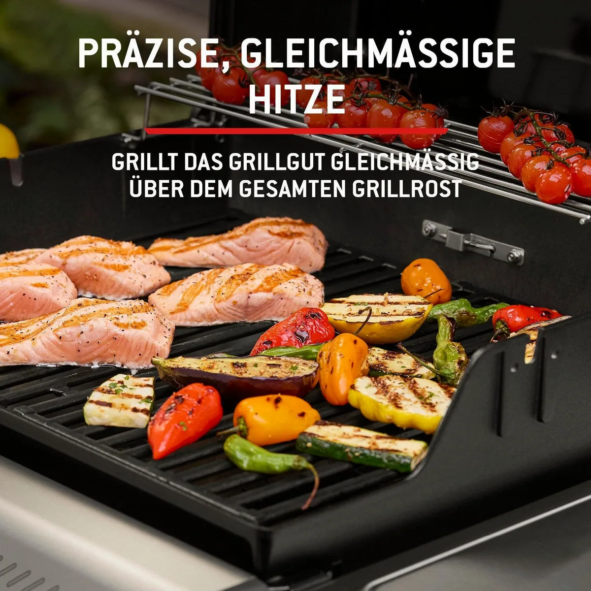 Weber SPIRIT E-210 Gasgrill, kompaktes Design, leistungsstarke Brenner, Edelstahl Flavorizer Bars 4