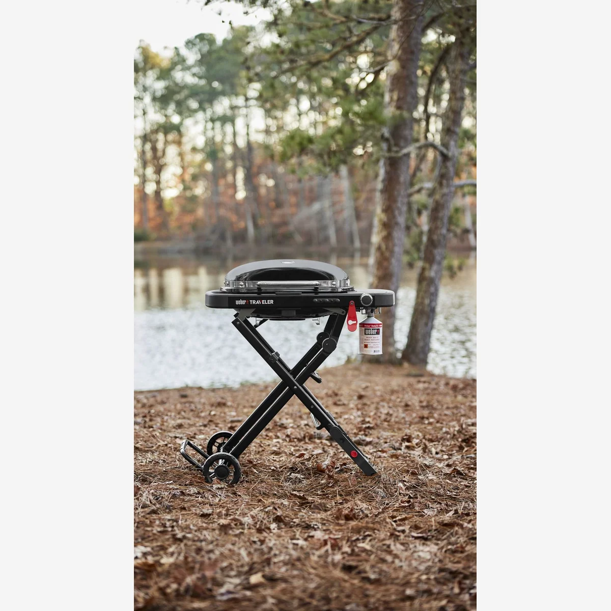Weber Traveler Compact Gasgrill, kompakt, leicht transportierbar, ideal für unterwegs 2