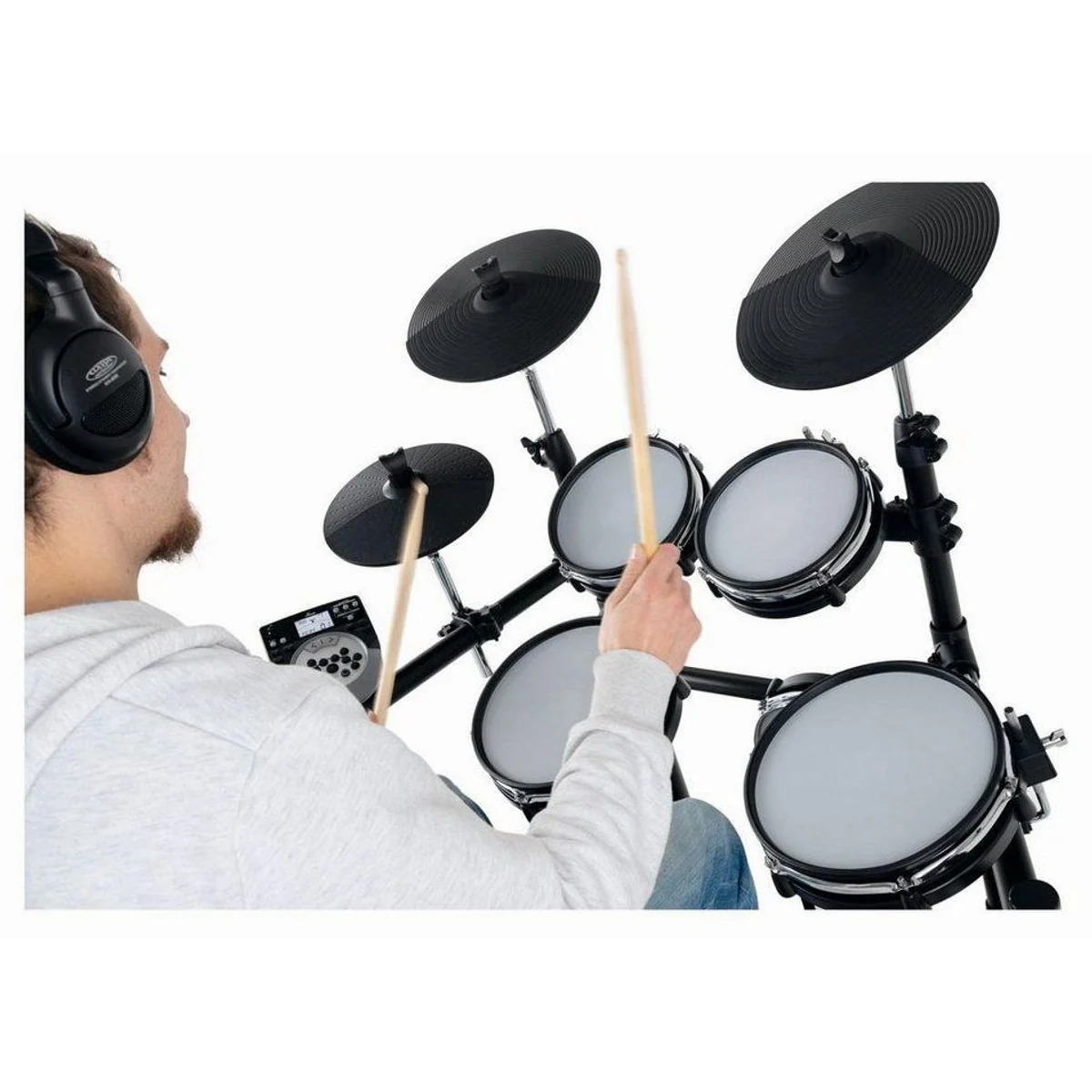 XDrum DD-530 E-Drum, vielseitig einsetzbar, anschlagsdynamische Pads, Mesh Heads 2