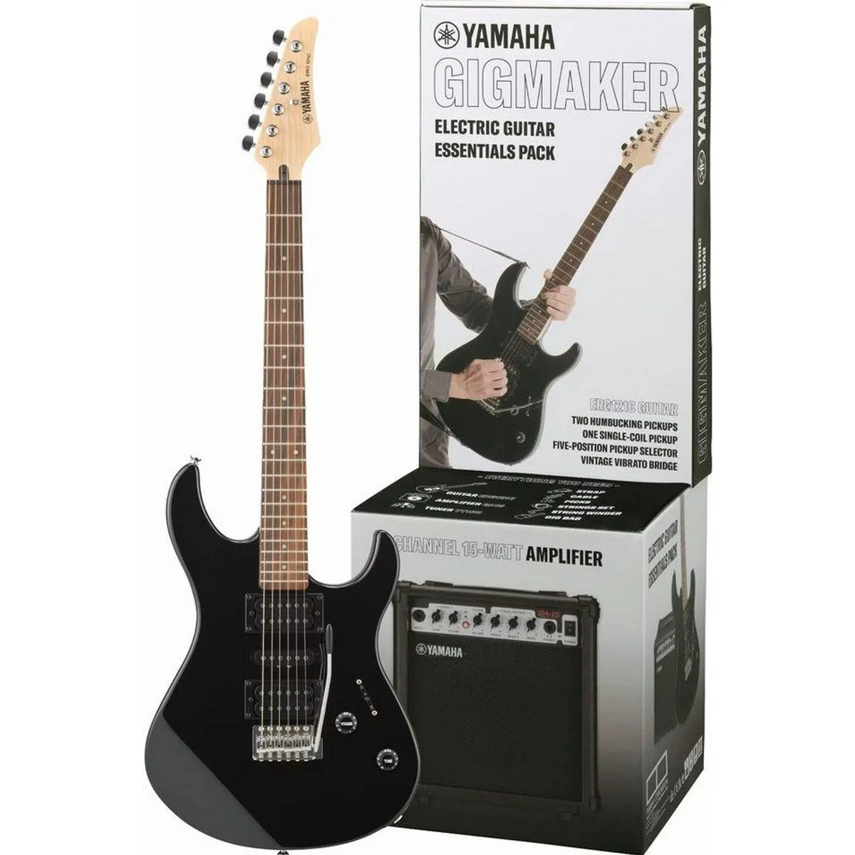 Yamaha ERG-121 GPIIH Gigmaker E-Gitarren-Set, HSH-Tonabnehmer, 15-Watt-Verstärker