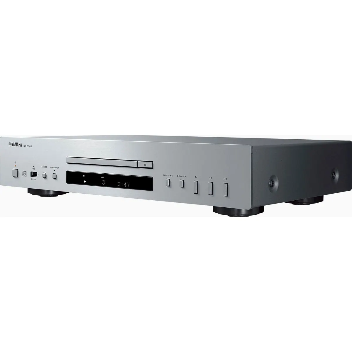 Yamaha CD-S303 CD-Player, vielseitige Audioformate, USB-Anschluss, Pure Direct Funktion 2