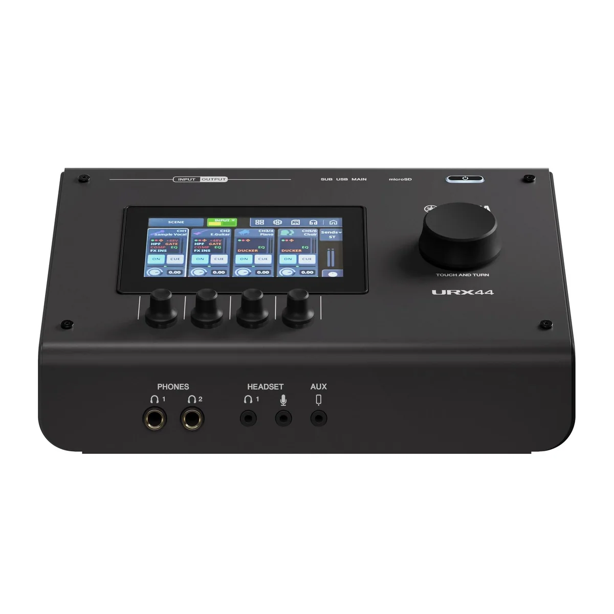 Yamaha URX44 USB Audio Interface, 6-In/4-Out, Touch-Display, DSP-Effekte 4