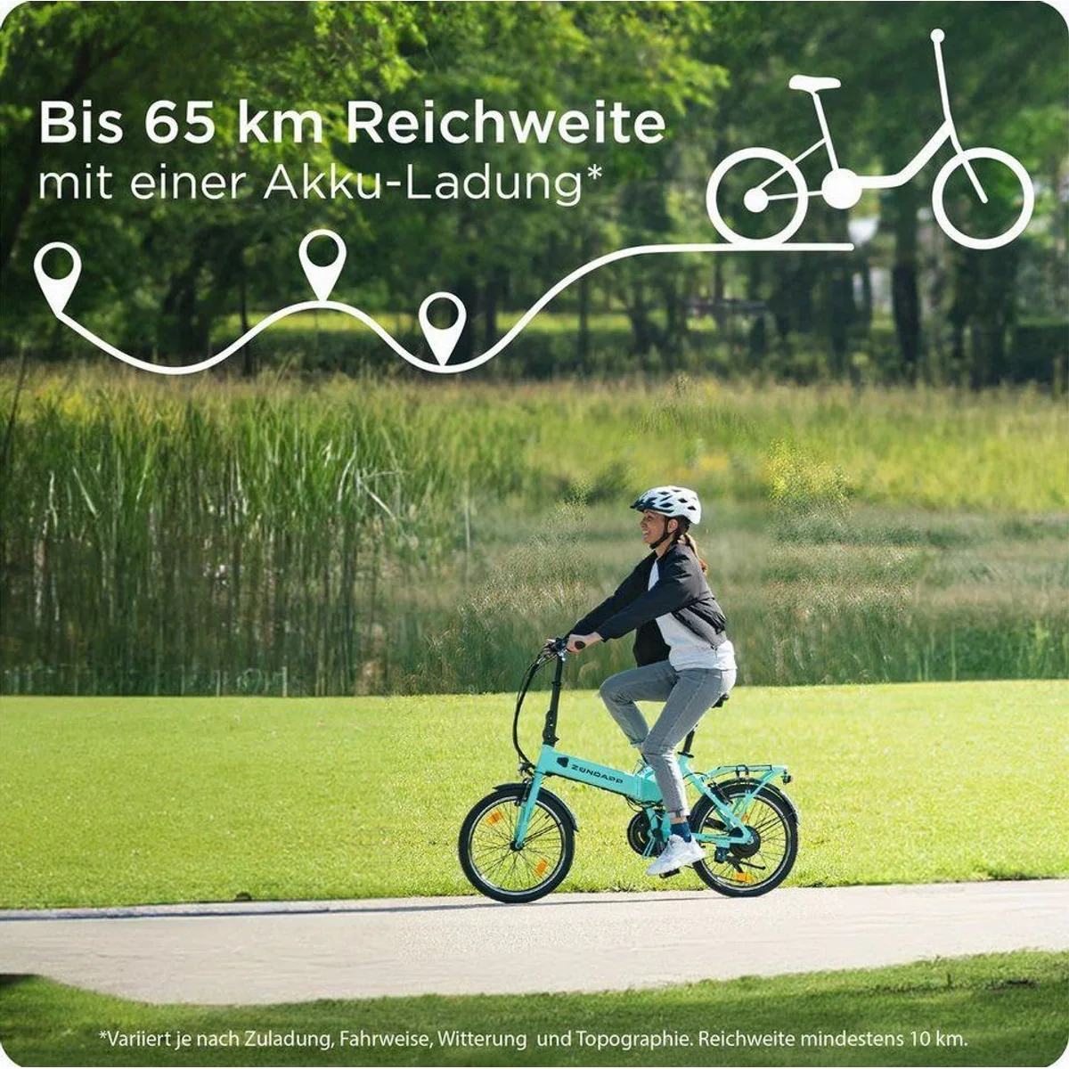 Zündapp Z101 Klapprad, kompakt und leistungsstark — 6-Gang Shimano, 270 Wh Akku, höhenverstellbar 2