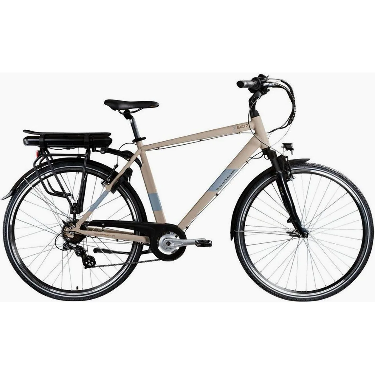 Zündapp Z807 E-Bike, 7-Gang Shimano Altus, 468 Wh Akku, komfortable Federgabel