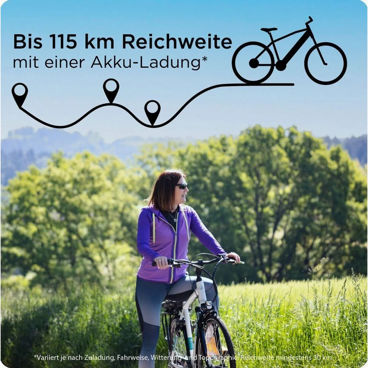 Zündapp Z807 E-Bike, 7-Gang Shimano Altus, 468 Wh Akku, komfortable Federgabel 2
