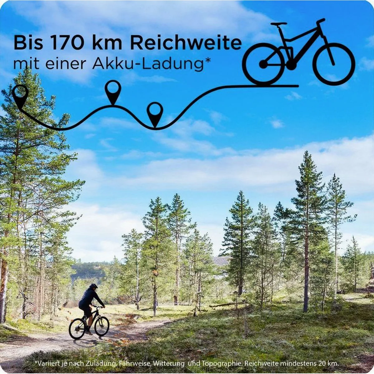 Zündapp X1000 E-Bike Mountainbike, leistungsstarker Mittelmotor, 10-Gang Shimano Schaltung — 733 Wh Akkuleistung 2