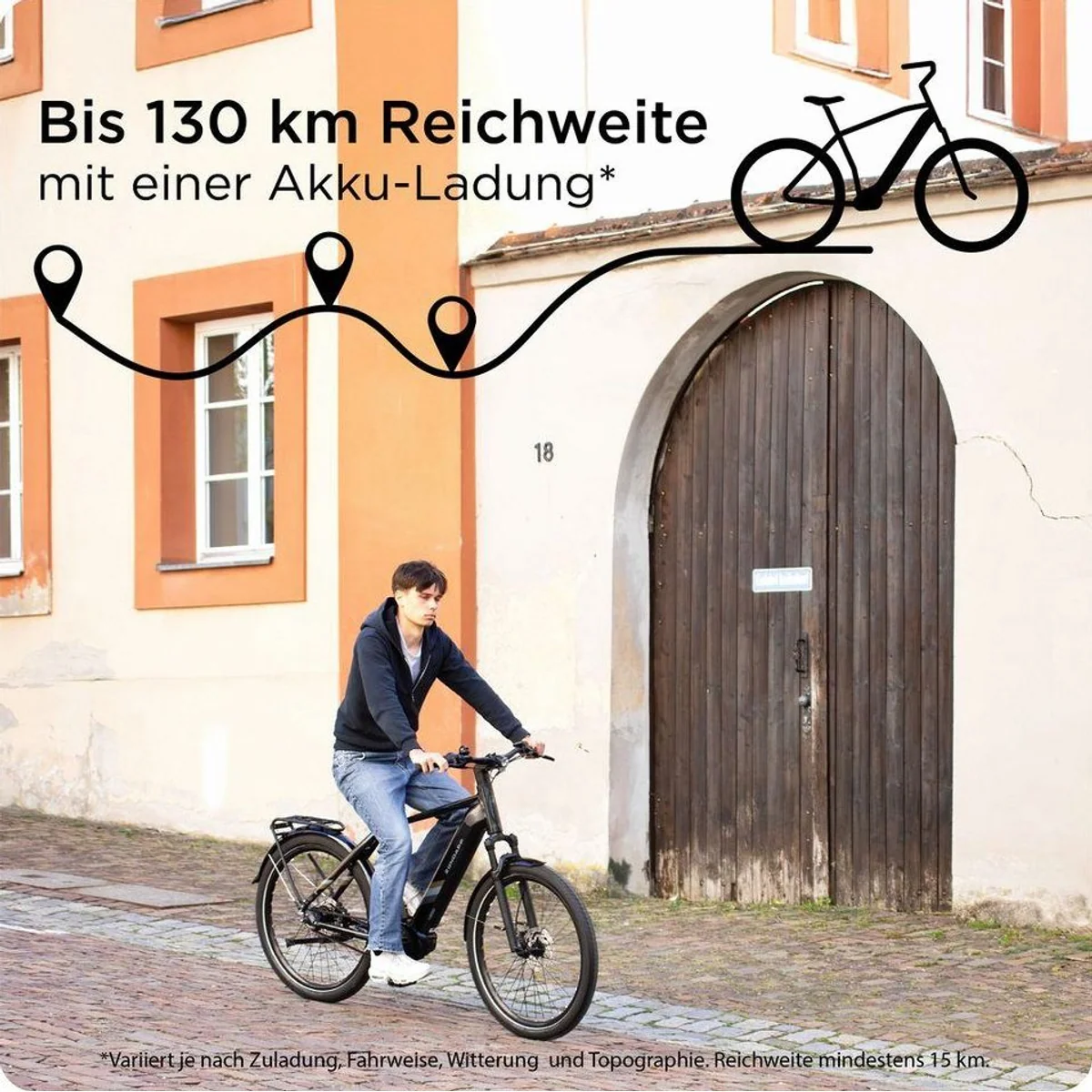 Zündapp X850 E-Bike Trekkingrad, 7-Gang Nabenschaltung, Mittelmotor, 550 Wh 2