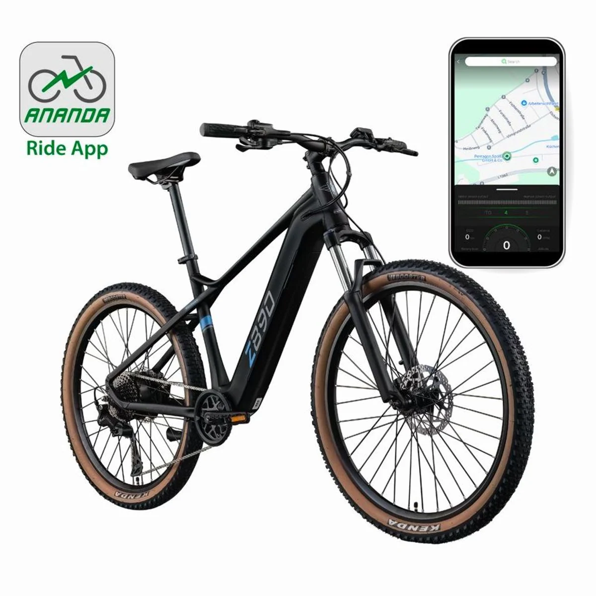 Zündapp Z890 E-Bike Mountainbike, 10-Gang Shimano Deore, 550 Wh Akku, App-Steuerung 2