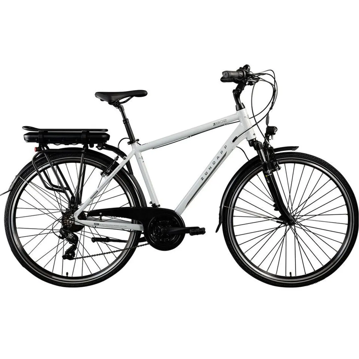 Zündapp Z802 E-Bike Trekkingrad, 21 Gang Shimano, 536 Wh Akku, komfortable Ausstattung