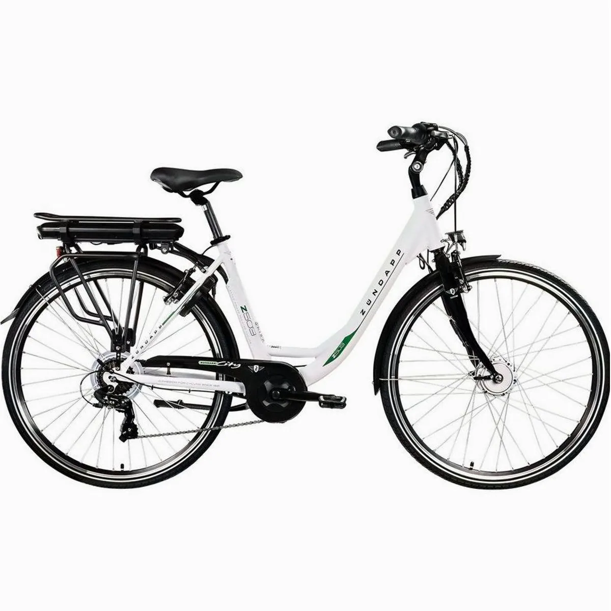 Zündapp Z503 E-Bike Cityrad, 7-Gang Shimano Schaltung, Vorderradmotor — optimaler Komfort für den urbanen Alltag